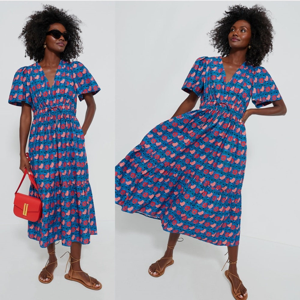 Tuckernuck Retro Floral Mitchell Dress NWT